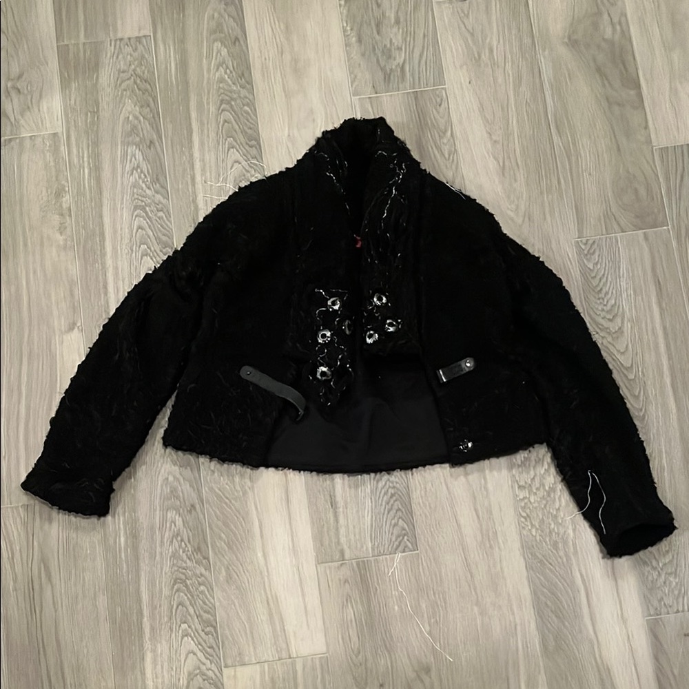 Save The Queen Women’s  Black Cropped Jacket Size: L